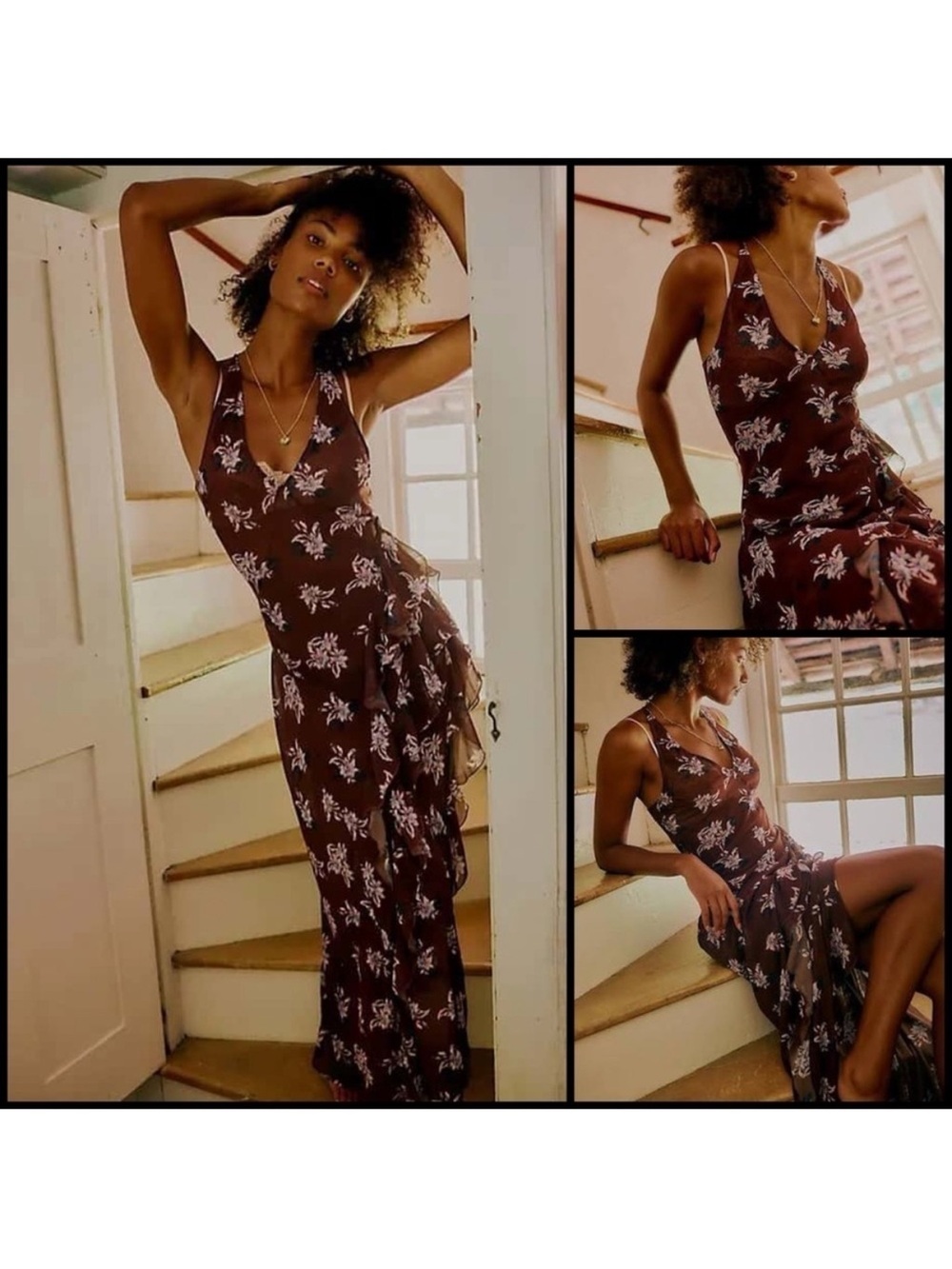NWOT Free People Stop And Stare Maxi Slip